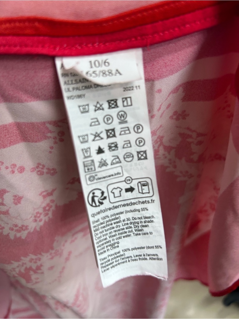 *Flawed RTR All Saints Lilly Paloma Dress (0265) - Picture 10 of 11